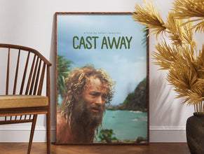 Cast Away Poster, Print Poster, Film Poster, Wall Art, Retro Poster, Vintage Poster, Tom Hanks, Robert Zemeckis, Gift for Him, Gift Idea 1877949864