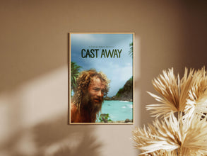 Cast Away Poster, Print Poster, Film Poster, Wall Art, Retro Poster, Vintage Poster, Tom Hanks, Robert Zemeckis, Gift for Him, Gift Idea 1877949864