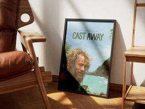 Cast Away Poster, Print Poster, Film Poster, Wall Art, Retro Poster, Vintage Poster, Tom Hanks, Robert Zemeckis, Gift for Him, Gift Idea 1877949864