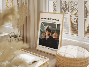 Catch Me If You Can Movie Poster, Leonardo DiCaprio and Tom Hanks Starring Catch Me If You Can Print, Alternative Film Poster, Movie Decor 1873207130