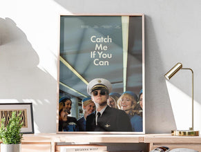 Catch Me If You Can Movie Print Poster, Film Poster, Retro Vintage Poster, Tom Hanks, Leonardo DiCaprio, Steven Spielberg Film, Gift Idea 1889071797
