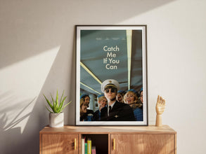Catch Me If You Can Movie Print Poster, Film Poster, Retro Vintage Poster, Tom Hanks, Leonardo DiCaprio, Steven Spielberg Film, Gift Idea 1889071797