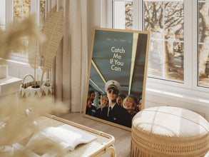Catch Me If You Can Movie Print Poster, Film Poster, Retro Vintage Poster, Tom Hanks, Leonardo DiCaprio, Steven Spielberg Film, Gift Idea 1889071797
