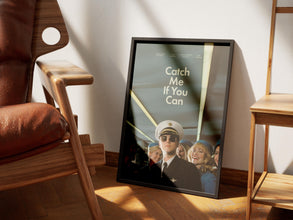 Catch Me If You Can Movie Print Poster, Film Poster, Retro Vintage Poster, Tom Hanks, Leonardo DiCaprio, Steven Spielberg Film, Gift Idea 1889071797