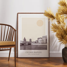 Cedar Rapids Poster Print, Cedar Rapids Travel Poster, Cedar Rapids Minimalistic Wall Art, Cedar Rapids, Iowa, United States 1868248502