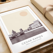 Cedar Rapids Poster Print, Cedar Rapids Travel Poster, Cedar Rapids Minimalistic Wall Art, Cedar Rapids, Iowa, United States 1868248502