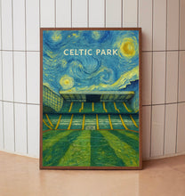 Celtic Park Stadium Illustration - Minimalist Art Print - FRAMED or UNFRAMED Poster - Perfect Gift for Football Fans - Fast UK Delivery