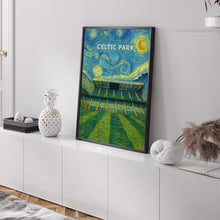 Celtic Park Stadium Illustration - Minimalist Art Print - FRAMED or UNFRAMED Poster - Perfect Gift for Football Fans - Fast UK Delivery