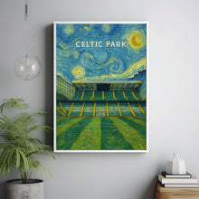 Celtic Park Stadium Illustration - Minimalist Art Print - FRAMED or UNFRAMED Poster - Perfect Gift for Football Fans - Fast UK Delivery