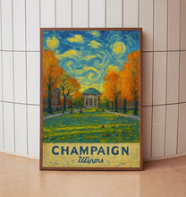 Champaign Travel Print Wall Art, Champaign - Illinois City Print, Champaign Travel Gift, Champaign City Poster, Wall Art, Wall Art