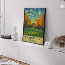Champaign Travel Print Wall Art, Champaign - Illinois City Print, Champaign Travel Gift, Champaign City Poster, Wall Art, Wall Art