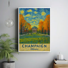 Champaign Travel Print Wall Art, Champaign - Illinois City Print, Champaign Travel Gift, Champaign City Poster, Wall Art, Wall Art