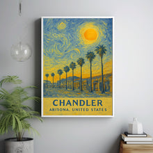 Chandler Poster Print, Chandler Travel Poster, Chandler Van Gogh Style Wall Art, Chandler, Arizona, United States