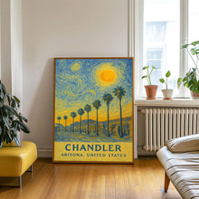 Chandler Poster Print, Chandler Travel Poster, Chandler Van Gogh Style Wall Art, Chandler, Arizona, United States