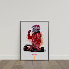 Charles Leclerc 2024 Ferrari Poster F1 Wall Art 1814974963