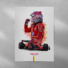 Charles Leclerc 2024 Ferrari Poster F1 Wall Art 1814974963