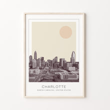 Charlotte Poster Print, Charlotte Travel Poster, Charlotte Minimalistic Wall Art, Charlotte, North Carolina, United States 1868246596