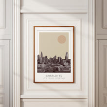 Charlotte Poster Print, Charlotte Travel Poster, Charlotte Minimalistic Wall Art, Charlotte, North Carolina, United States 1868246596