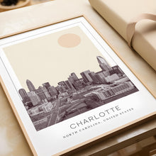 Charlotte Poster Print, Charlotte Travel Poster, Charlotte Minimalistic Wall Art, Charlotte, North Carolina, United States 1868246596