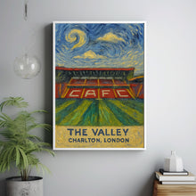 Charlton Athletic Art Print, The Valley Football Stadium, Framed or Unframed Picture