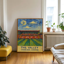 Charlton Athletic Art Print, The Valley Football Stadium, Framed or Unframed Picture