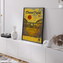 Chase Field Poster, Diamondbacks Poster, Minimalist, Helvetica, Mid-Century Modern, Baseball Art, Baseball Stadium Poster, Arizona Diamond