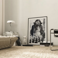 Checkmate Print, Monkey Playing Chess, Black and White Wall Art, Vintage Print, Photography Prints, Museum Quality Photo Art Print 1620779147