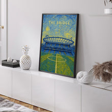 Chelsea 'The Bridge' Stadium Illustration - Contemporary Art Print - UNFRAMED or FRAMED - Perfect Gift for Him - Personalised Text Option (2)