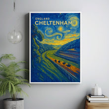 Cheltenham Racecourse Travel Poster - England Wall Art Print, Illustration Poster, Home & Office decor, Gift idea, Gloucestershire print