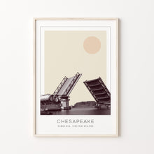 Chesapeake Poster Print, Chesapeake Travel Poster, Chesapeake Minimalistic Wall Art, Chesapeake, Virginia, United States 1882439593