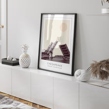 Chesapeake Poster Print, Chesapeake Travel Poster, Chesapeake Minimalistic Wall Art, Chesapeake, Virginia, United States 1882439593