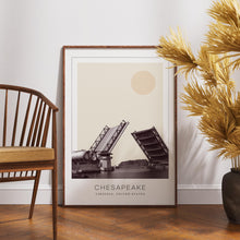 Chesapeake Poster Print, Chesapeake Travel Poster, Chesapeake Minimalistic Wall Art, Chesapeake, Virginia, United States 1882439593