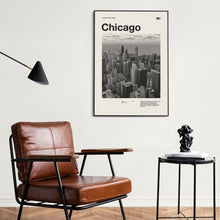 Chicago Art Print  Chicago Poster  Chicago Wall Art  Mid Century Poster  Travel Print Art  Illinois 1580027145