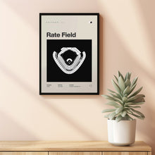 Chicago Ballpark Poster, Rate Field Stadium Print, Mid Century Modern Baseball Poster,-V8YC9I