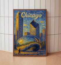 Chicago Cloud Gate Skyline Postcard
