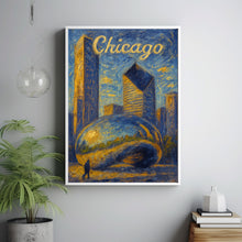 Chicago Cloud Gate Skyline Postcard