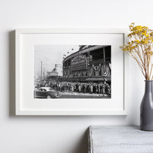 Chicago Cubs Wrigley Field Print, Baseball Black and White Wall Art, Vintage Print, Photography Prints, Museum Quality Photo Art Print 1606604632