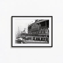 Chicago Cubs Wrigley Field Print, Baseball Black and White Wall Art, Vintage Print, Photography Prints, Museum Quality Photo Art Print 1606604632