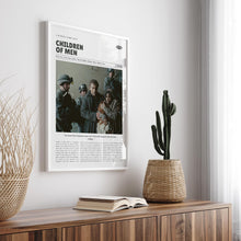 Children of Men, Alfonso Cuarón, Retro Movie Poster, Custom Movie Poster Print 4421171558