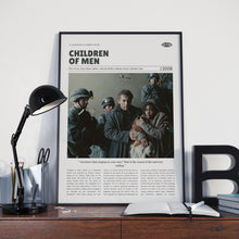 Children of Men, Alfonso Cuarón, Retro Movie Poster, Custom Movie Poster Print 4421171558