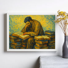 Christian Artwork St Augustine of Hippo Wall Art, Serene Print of a contemplative St. Augustine