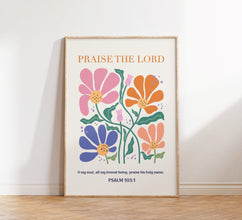 Christian Digital Wall Art, Flower Art, Psalm Scripture, Religious Poster, Wall Decor, Faith Poster, Floral Bible Verse, Gift for Christian 1764417121