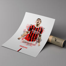 Christian Pulisic AC Milan Poster Serie A Football Wall Art 4343242593