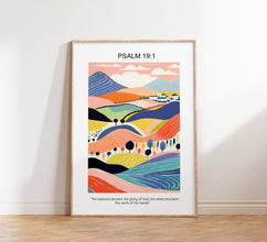 Christian Wall Art Print, Religious Poster, Digital Faith Poster, Bible Psalm Verse Print, Scripture Art, Baptism Gift, Gift for Christian 1743433444