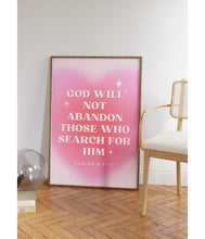 Christian Wall Print, Retro Christian Poster, Scripture Art, Bible Psalms, Digital Download, Wall Decor, Printable Art, Gift For Christian 1659051316
