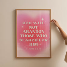 Christian Wall Print, Retro Christian Poster, Scripture Art, Bible Psalms, Digital Download, Wall Decor, Printable Art, Gift For Christian 1659051316