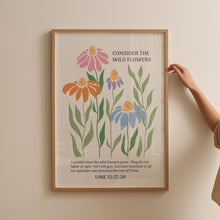 Christian Wall Print, Wildflower Bible Verse, Luke Print, Scripture Art, Christian Poster, Digital Download, Wall Decor, Christian Gift 1750217390 1888
