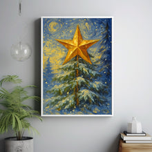 Christmas Tree Star Wall Art Christmas Wall Art, Christmas Gift Wall Art, Primitive Holiday Decor
