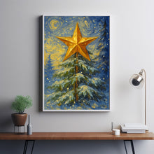 Christmas Tree Star Wall Art Christmas Wall Art, Christmas Gift Wall Art, Primitive Holiday Decor