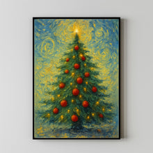 Christmas Tree Wall Art Print, Christmas Wall Art, Christmas Gift Wall Art, Primitive Holiday Decor